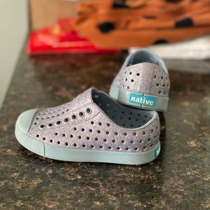 Native Jefferson Bling C8 Alaska Blue Shoes!